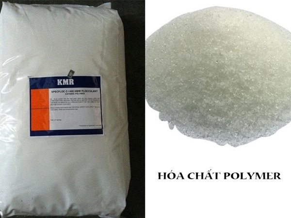 Hóa chất Cationic Polymer tồn tại ở dạng rắn màu trắng