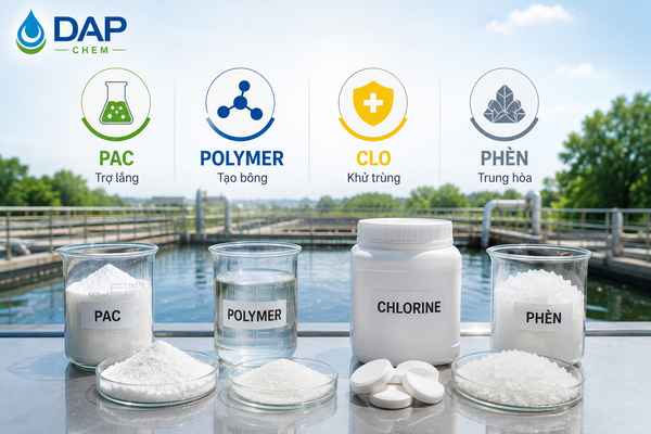 Các loại hóa chất xử lý nước thải cao su phổ biến