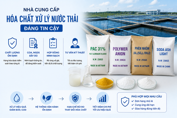 Dap Chem - Nhà cung cấp hóa chất xử lý nước thải đáng tin cậy 