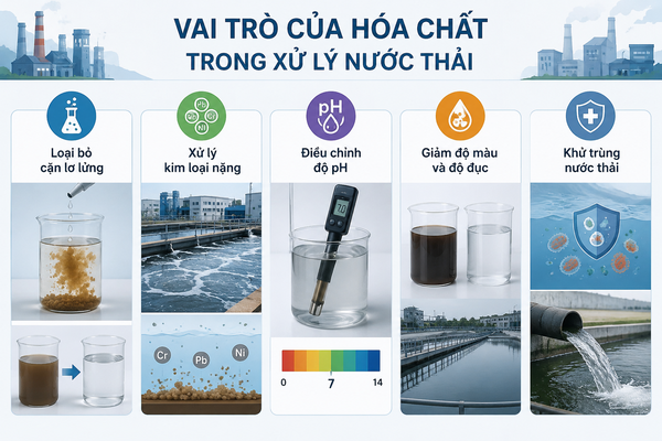 Vai trò của hóa chất trong xử lý nước thải